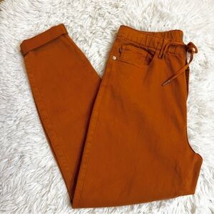 Judy Blue Hi-Rise Auburn Orange Double Cuff Jogger Jean Sz 13/31 Style #88911